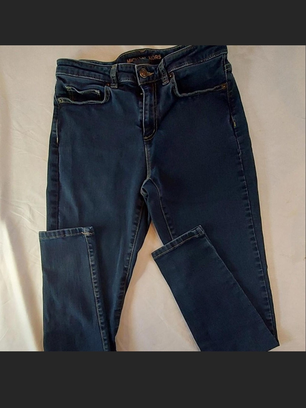 Michael Kors Womens Izzy Skinny Jeans - Dark Wash Size 8 (Excellent Condition